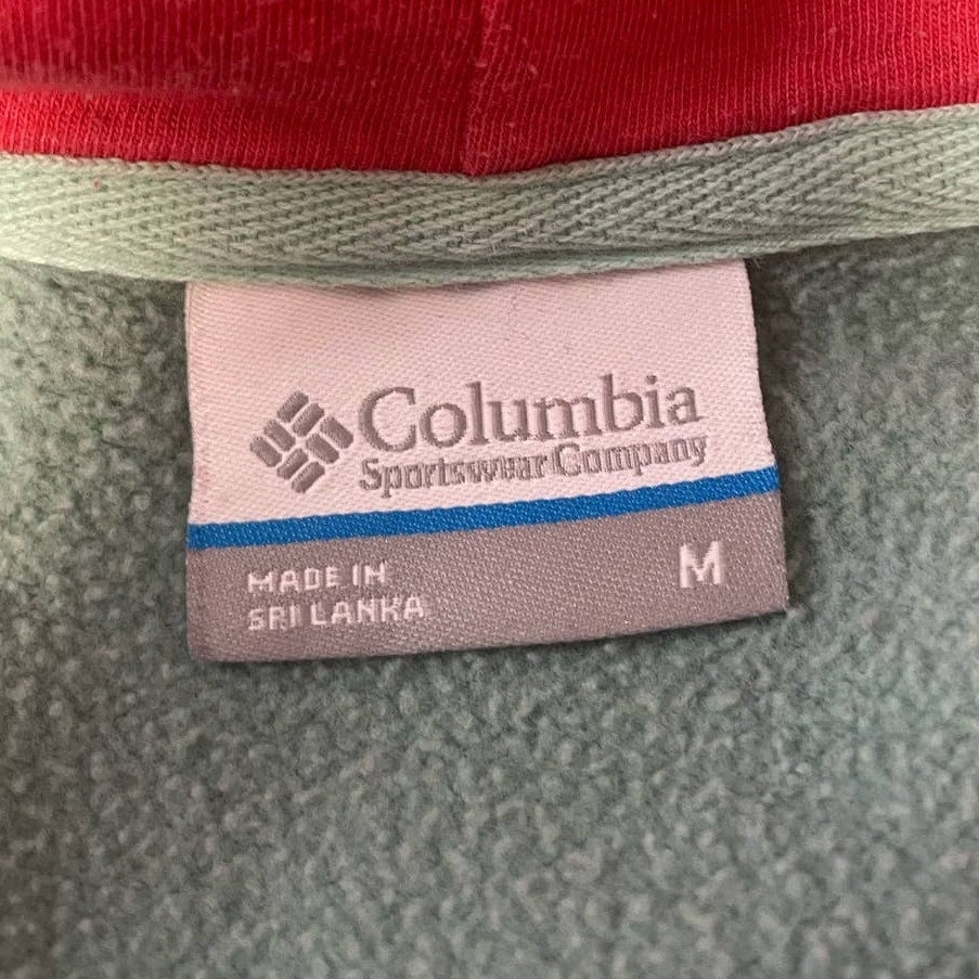 Columbia Womens Medium Long Sleeve Cotton Blend Sweatshirt Hoodie Front Pocket
