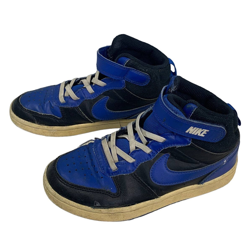 Nike 2020 Kids Boys Size 13.5 Faux Leather Upper High Top Tennis Athletic Shoes