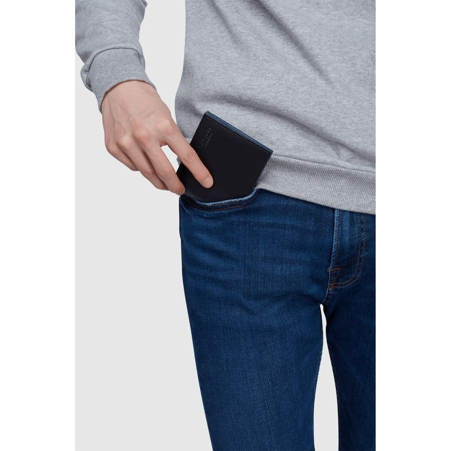 Strong Black Vegan Bifold Wallet