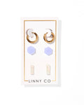 Stud Trio Stud Earring Set - Spring