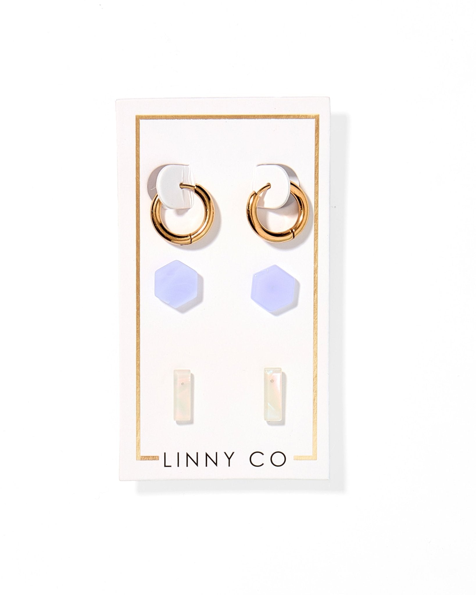 Stud Trio Stud Earring Set - Spring