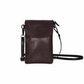 Womens Cell Phone Purse - Carafe Brown