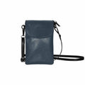 Womens Cell Phone Purse - Charcoal Black