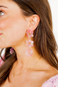 Zoey Statement Earrings - Rose Water
